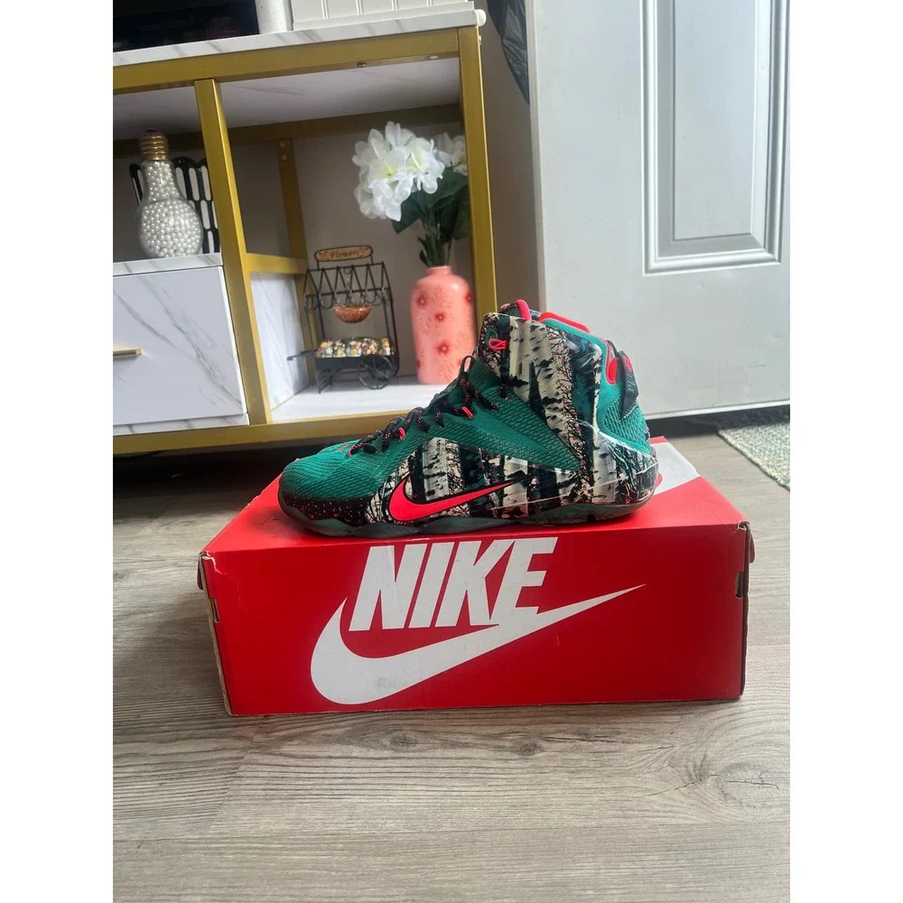 Nike LeBron 12 Men's Akron Birch 707558-363 Size 10